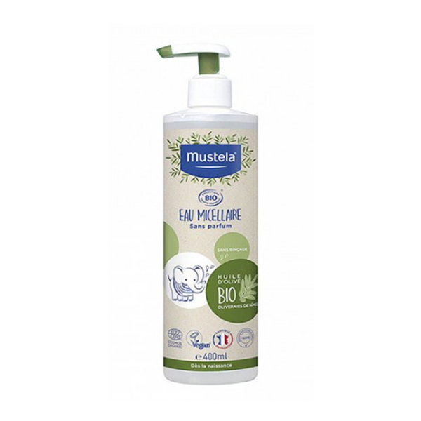 MUSTELA AGUA MICELAR BIO CON DOSIFICADOR 400 ML