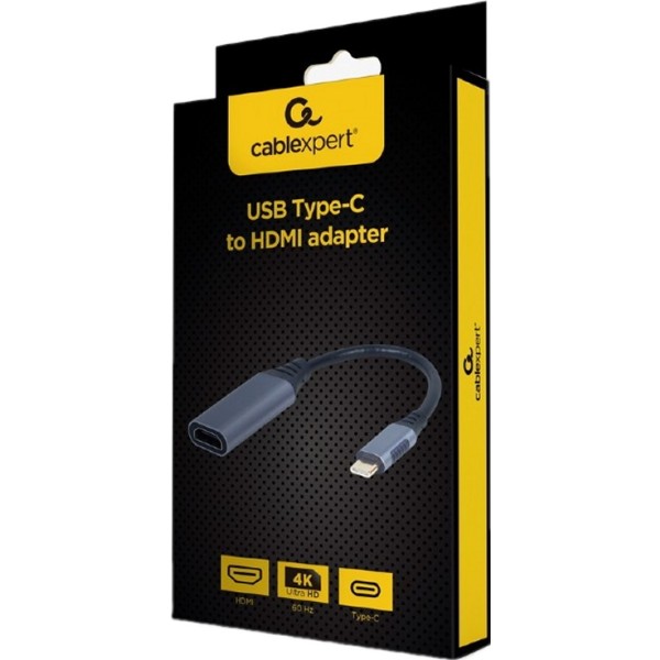 Gembird adaptador usb type-c a hdmi gris