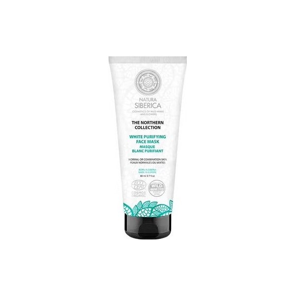 Natura Siberica Mascarilla Facial Blanca Purificante_ Pureza De La Piel 80 Ml