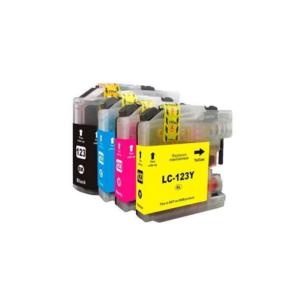 Inkoem cartucho compatible brother lc123xl negro